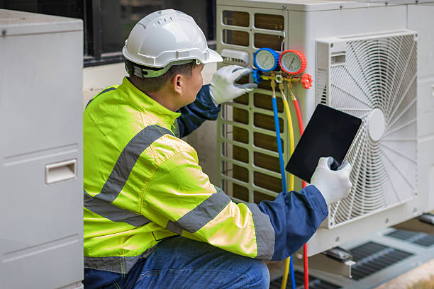 Professional Hvac technician working in Sharon, MA